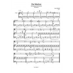 DE MARBRE score: viola piano