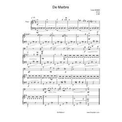 DE MARBRE score: cello piano