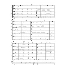 AVENUE LOUISE partition: 2 violons 1 alto 1 violoncelle 1 trombone 1 harpe