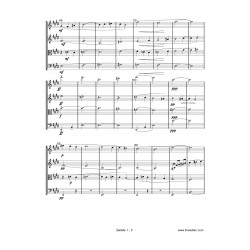 BALADE INTÉRIEURE N°1 score: 2 violins 1 viola 1 cello (string quartet)